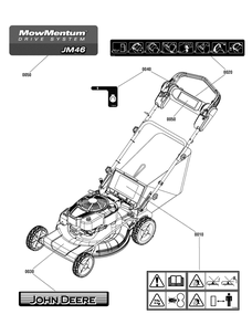 Decals Group (7502726a) Diagram and Parts List for 7800860-JM46 2012 Briggs and Stratton Lawn Mower
